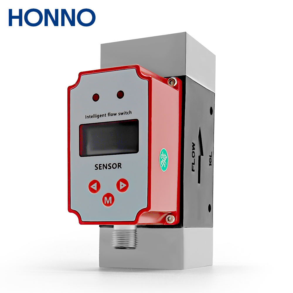 LCD Display Flow Sensor Controller Air Mass Natural Gas Flow Meter Mass Portable air Flow Meter Sensor