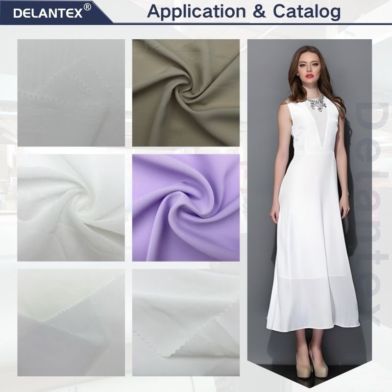 Delantex Air Flow High Quality 100%polyester CEY Fabric for Dress Clothes