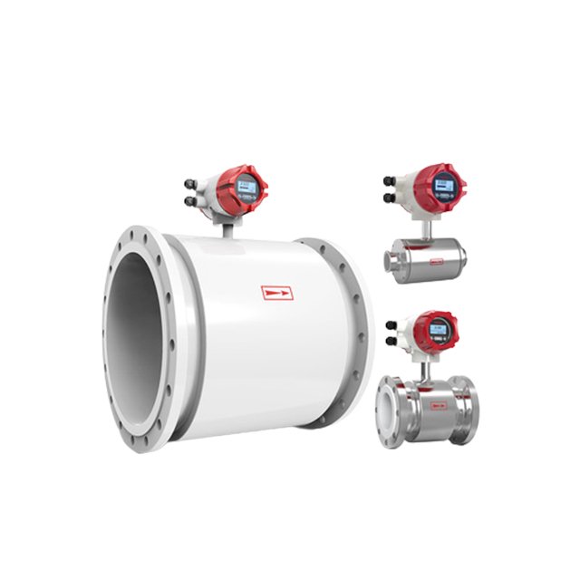 Digital Lcd Display Water Flow Sensor Meter Industry Sewage Electromagnetic Flowmeter DN1200