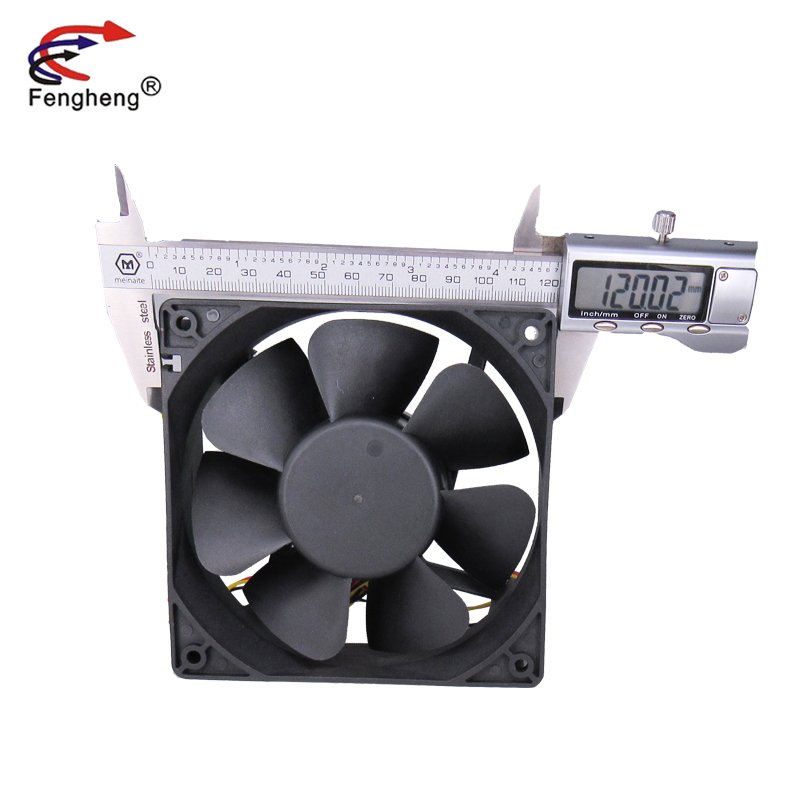 Factory Direct 4.72'' 12038 DC 12V/24V 1300/1500RPM Cooling Fan for Refrigerators