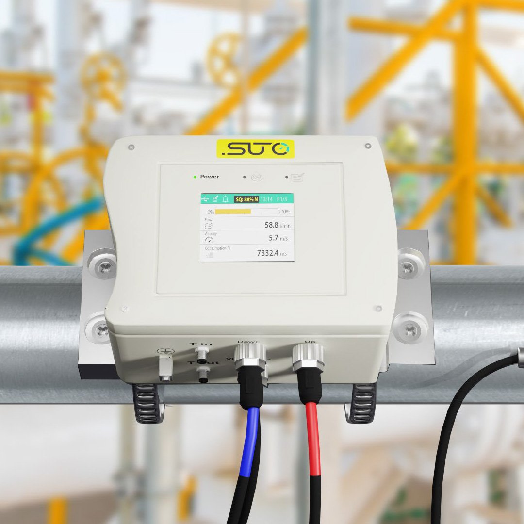 SUTO S461 Clamp-on Liquid Flow Meter Ultrasonic Transducer Heat Recovery Principle Meter