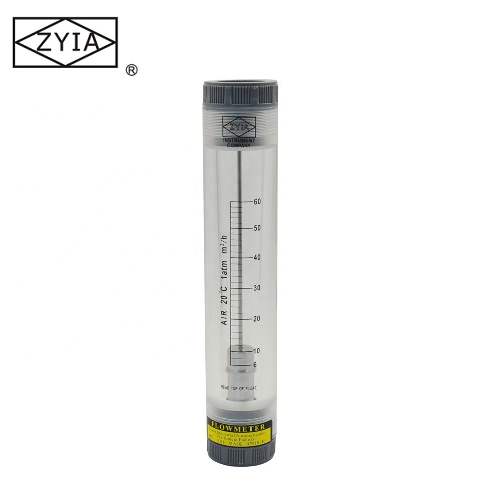 LZM-25G High Temperature Acrylic Inline Tube Type Water and Gas Flowmeter