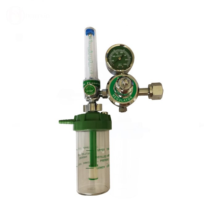 Good Quality Full Brass Medical Oxygen Regulator with Flow Meter and Humidifier