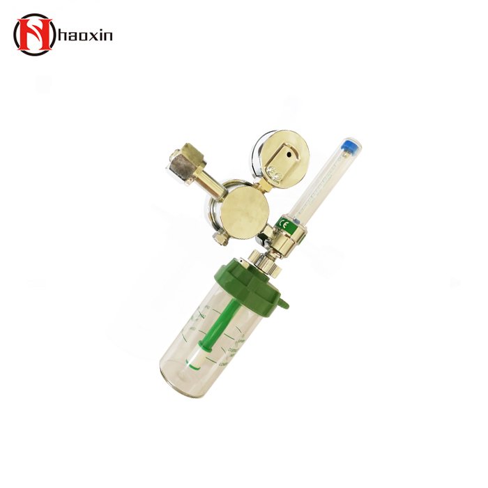 Good Quality Full Brass Medical Oxygen Regulator with Flow Meter and Humidifier