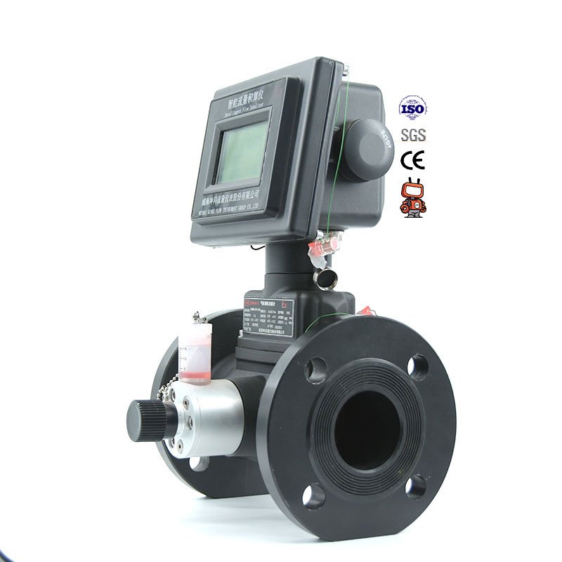 4 20 MA RS485 Digital Flow Meter Stainless Steel Construction Measures LPG Butane N2 Gas Liquid Water Oil OEM Supported LCD Air