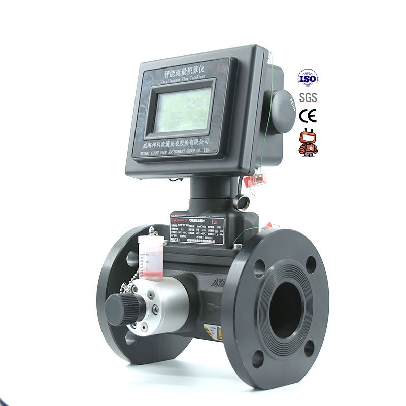4 20 MA RS485 Digital Flow Meter Stainless Steel Construction Measures LPG Butane N2 Gas Liquid Water Oil OEM Supported LCD Air