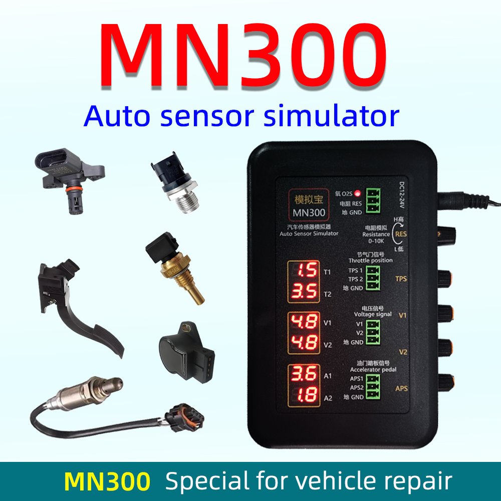 MN300 Auto Sensor Simulator Automotive Signal Tester Car Rail Oxygen Oil Pressure Flow Sensor Signal Generator MNB-2 MNB-3 Pro