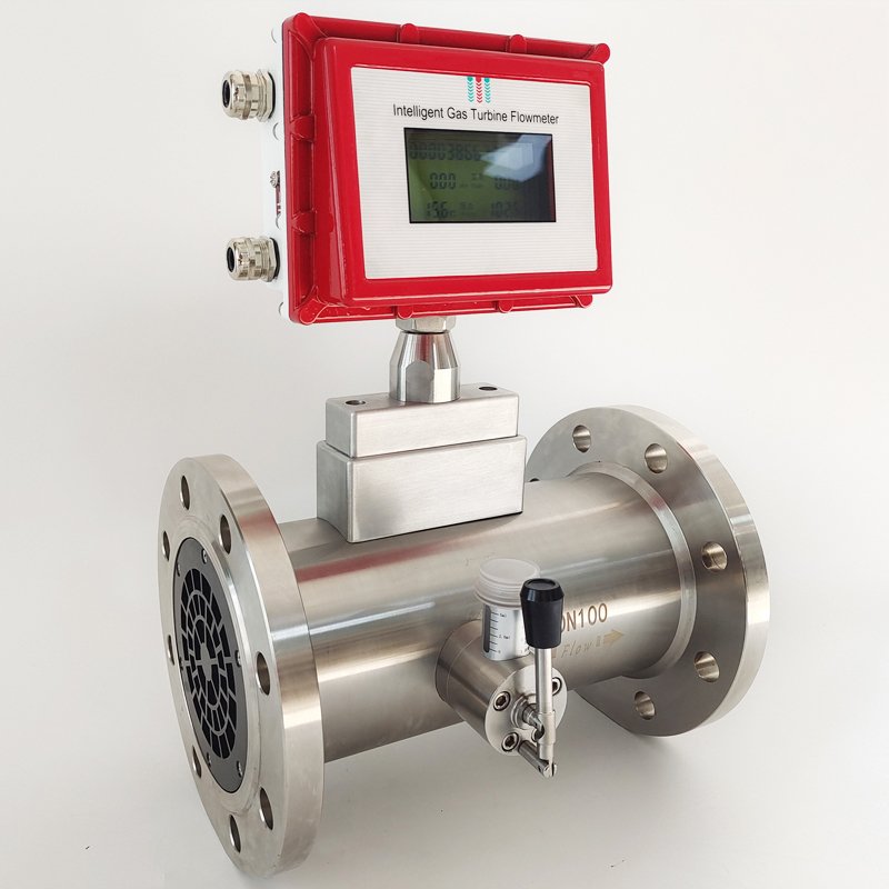 Chinese Manufactures DN50 316 Digital Air Argon Lpg Nitrogen Hydrogen Gas Turbine Flow Meter