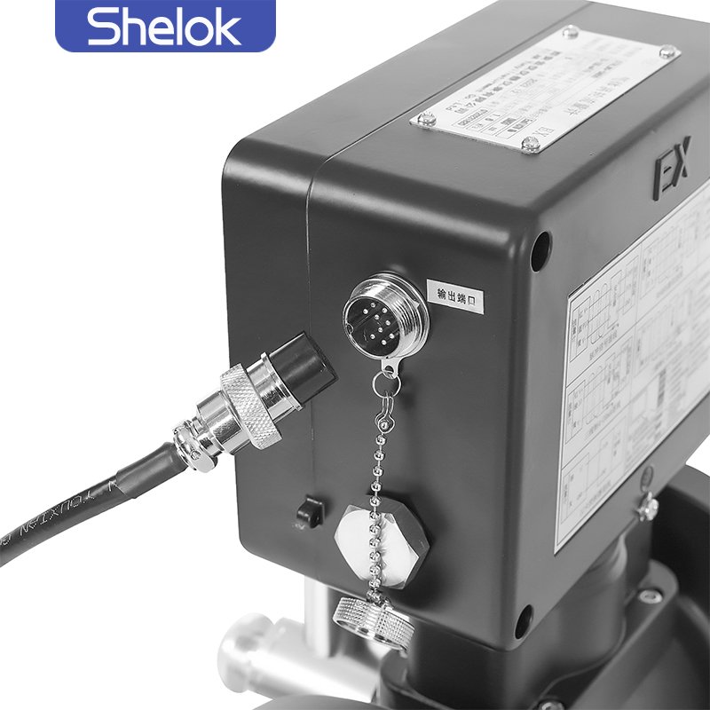 Shelok Hight Precision Wet Gas Flow Meter Lwq Gas Turbine Flow Meter Petroleum Butane Air Turbine Flowmeter With Digital Display