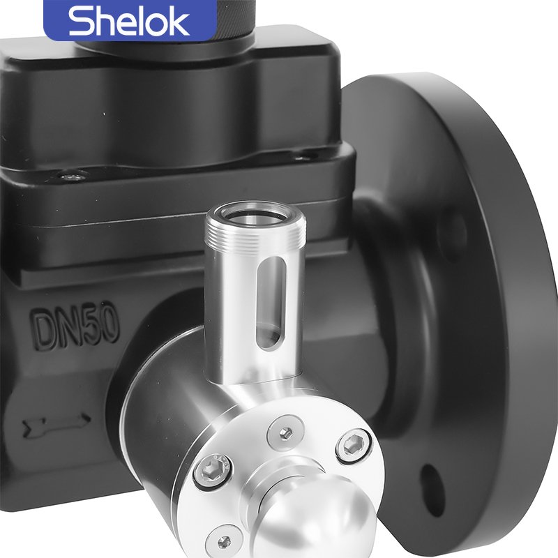 Shelok Hight Precision Wet Gas Flow Meter Lwq Gas Turbine Flow Meter Petroleum Butane Air Turbine Flowmeter With Digital Display