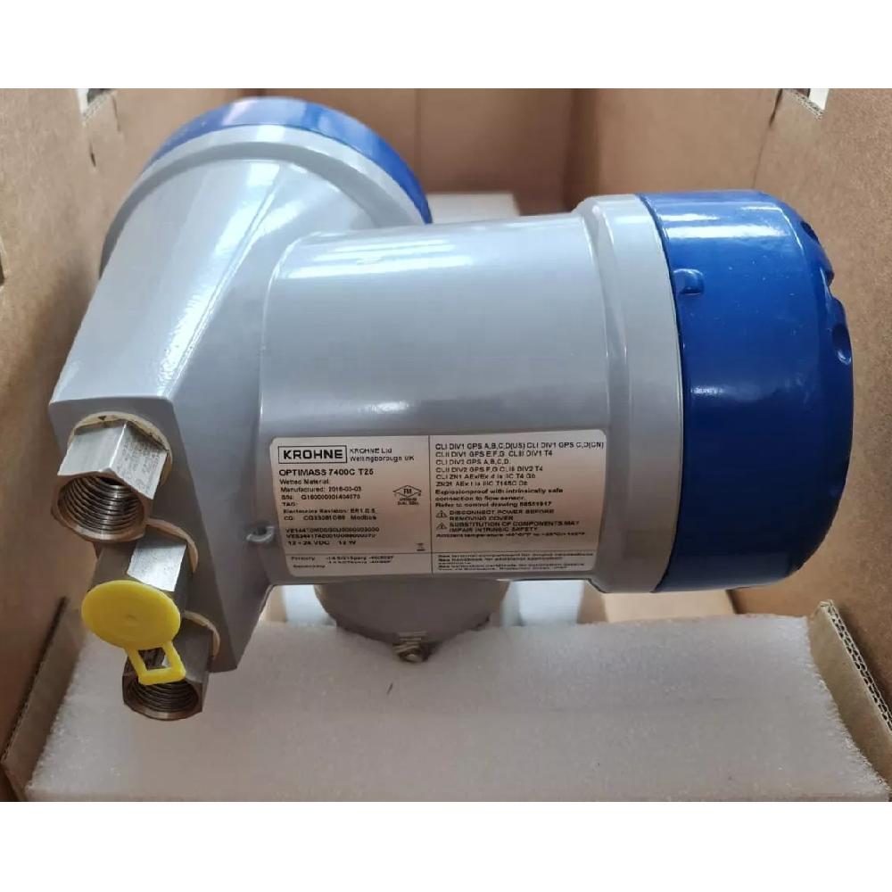 New Krohne OPTIMASS 7400 C 4-20 HART MA Coriolis Mass Flowmeter for Advanced Food and Beverage Applications