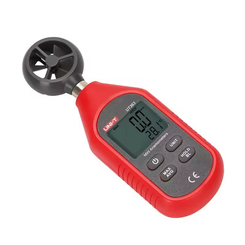 UNI-T UT363/UT363BT Handheld Anemometer Wind Speed & Temperature Tester with Air Flow Velocity Meter and LCD Display
