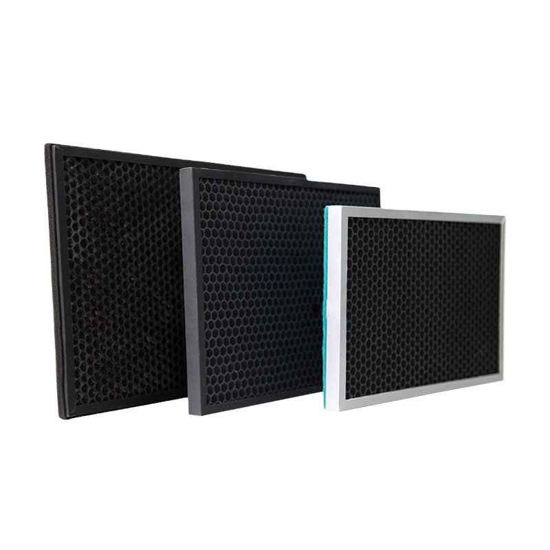 ZJNF Custom Clean Room Smoking Panel Honeycomb Coconut Active Activated Carbon Hepa air Filter for Factory