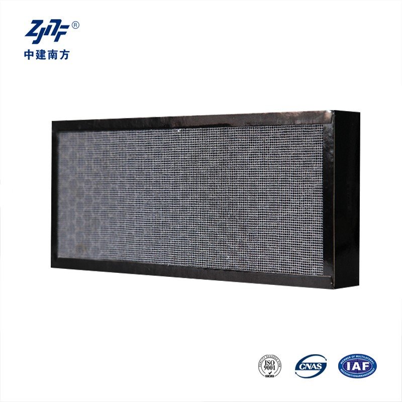 ZJNF Custom Clean Room Smoking Panel Honeycomb Coconut Active Activated Carbon Hepa air Filter for Factory