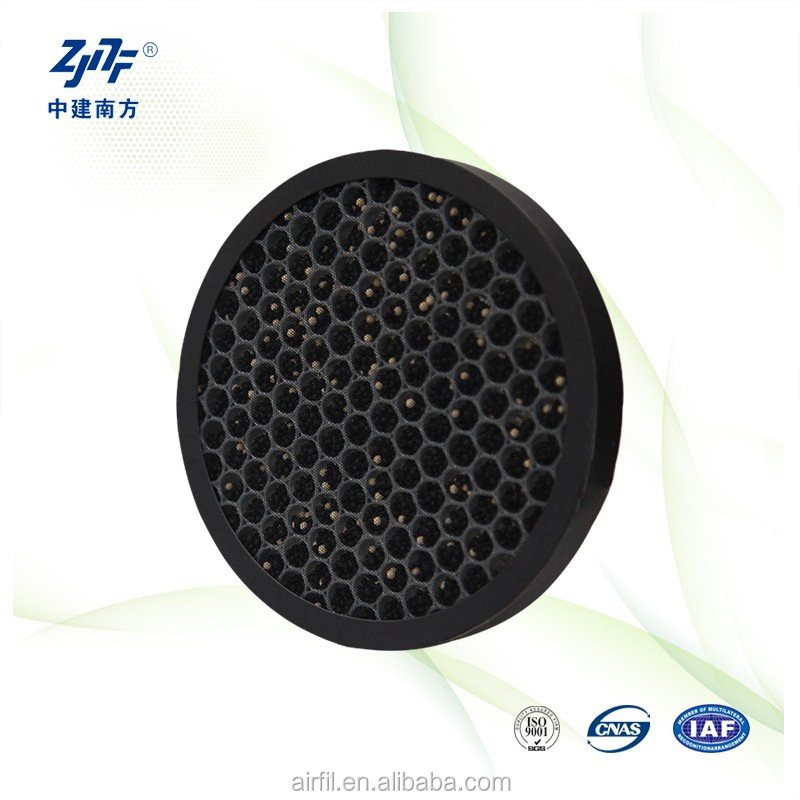 ZJNF Custom Clean Room Smoking Panel Honeycomb Coconut Active Activated Carbon Hepa air Filter for Factory