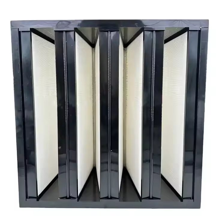 Best Price High Efficiency H13 Industrial Air Filter V-bank Plastic Frame Air Filter Replacement
