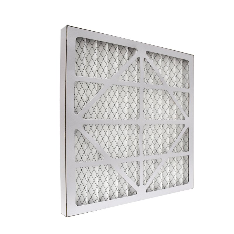 Factory Price Custojmized Merv8 M5 F6 F7 F8 Disposable Replaceable Pleated Kraft Board Cardboard Air Filter for AC System Supply