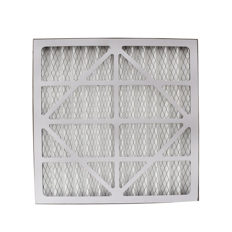 Factory Price Custojmized Merv8 M5 F6 F7 F8 Disposable Replaceable Pleated Kraft Board Cardboard Air Filter for AC System Supply