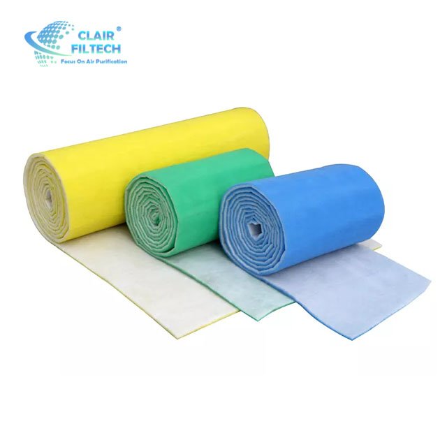 Hot Sale G3 G4 Air Inlet Filter Media Blue White Yellow Chinese Manufacturer Machine Oil Purifier
