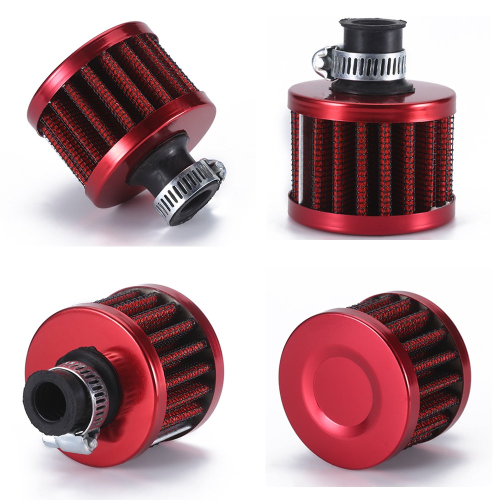 12MM 25MM Universal Air Filter for Car Motorcycle Cold Air Intake High Flow Mini Breather Filters XH-UN008
