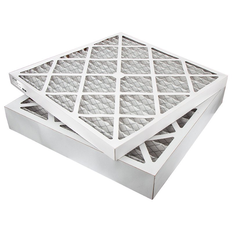 Customized Cardboard Paper Pleated Frame AC Furnace HVAC 24x24x2 MERV 8 11 13 Air Filter Replacement Air Conditioner Filter