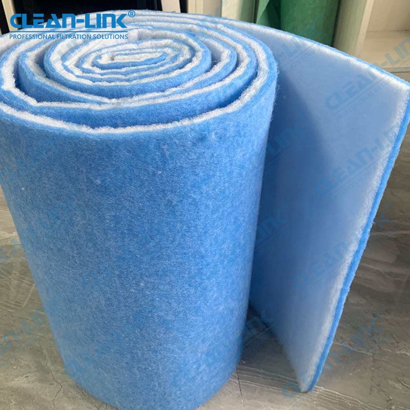 Paint Booth Inlet Filter Synthetic Fiber Filter Cotton Air Ventilation System Exhaust Intake Filter Media Roll