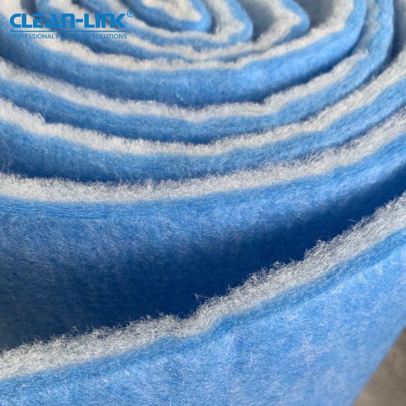 Paint Booth Inlet Filter Synthetic Fiber Filter Cotton Air Ventilation System Exhaust Intake Filter Media Roll