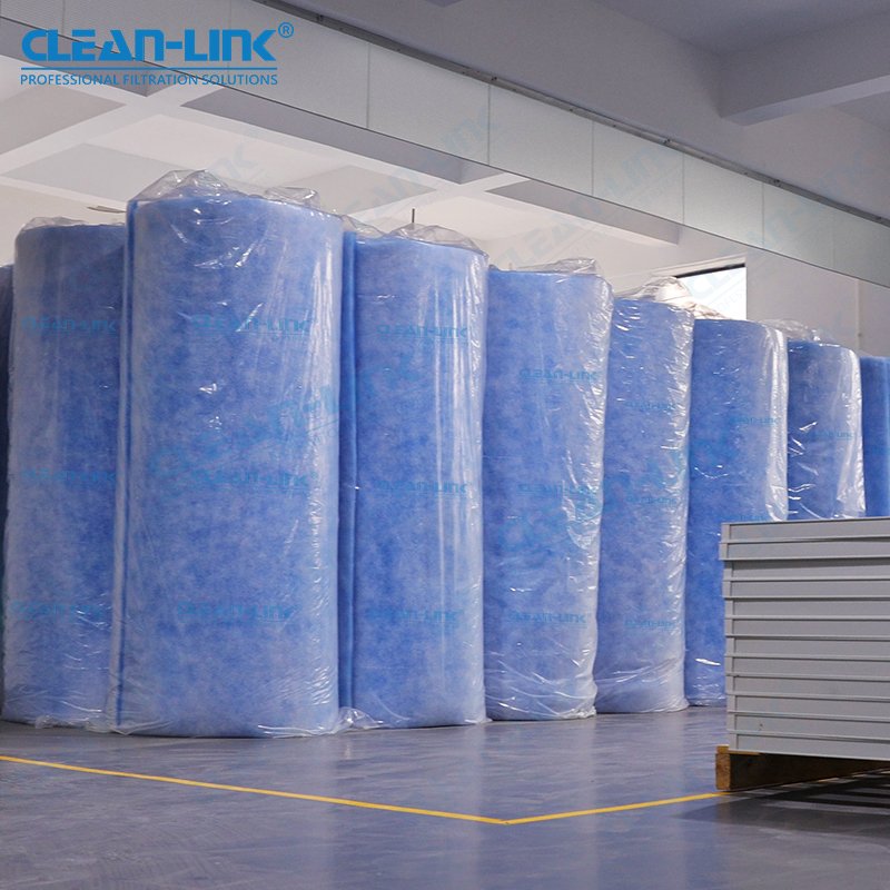 Paint Booth Inlet Filter Synthetic Fiber Filter Cotton Air Ventilation System Exhaust Intake Filter Media Roll