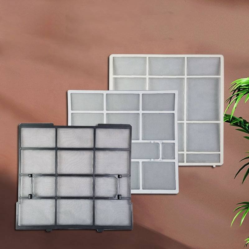 PE PP Filter Parts Mini Split Air Conditioner Filter AC Mesh Dust Screen Air Conditioning Filter