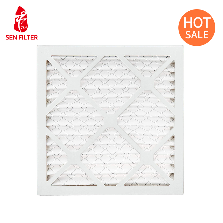 High Quality Cardboard Frame Pleated AC Furnace HVAC MERV 11 Air Furnace Filter