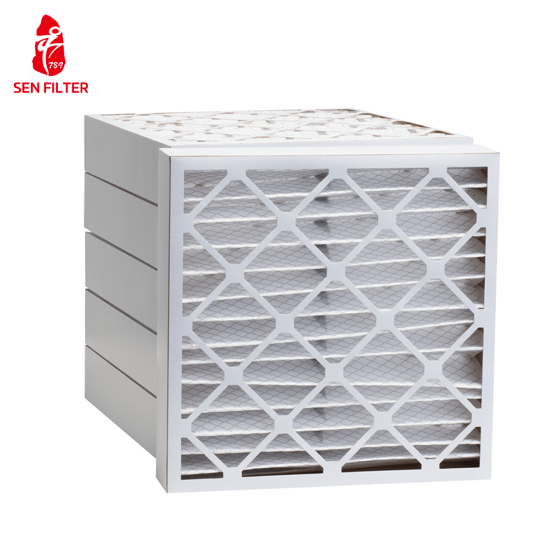 High Quality Cardboard Frame Pleated AC Furnace HVAC MERV 11 Air Furnace Filter