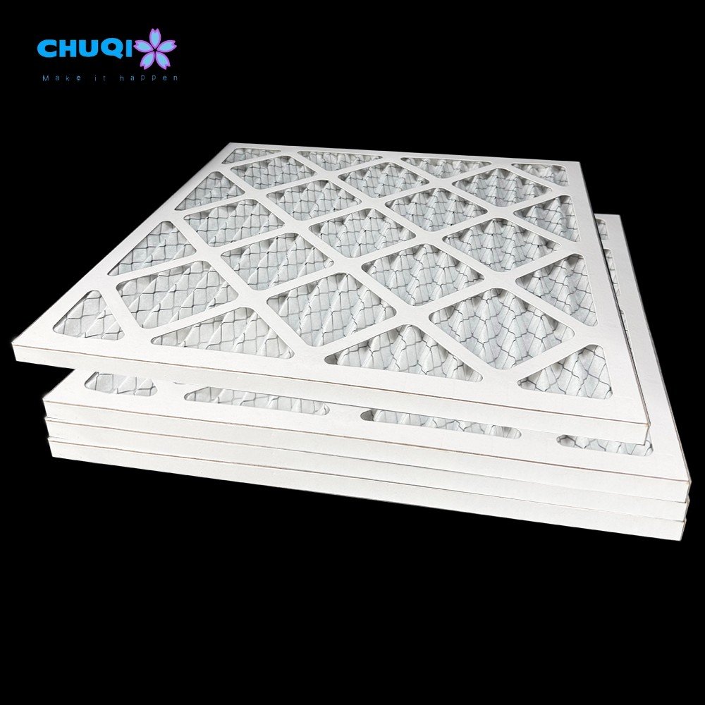 20% OFF OEM & ODM USA and EU Standard 14x30x1Ac Filter MERV 8 Paper Pleated Cardboard Frame AC Furnace Air Filter