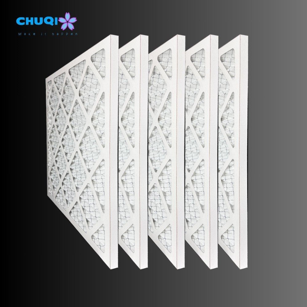 20% OFF OEM & ODM USA and EU Standard 14x30x1Ac Filter MERV 8 Paper Pleated Cardboard Frame AC Furnace Air Filter