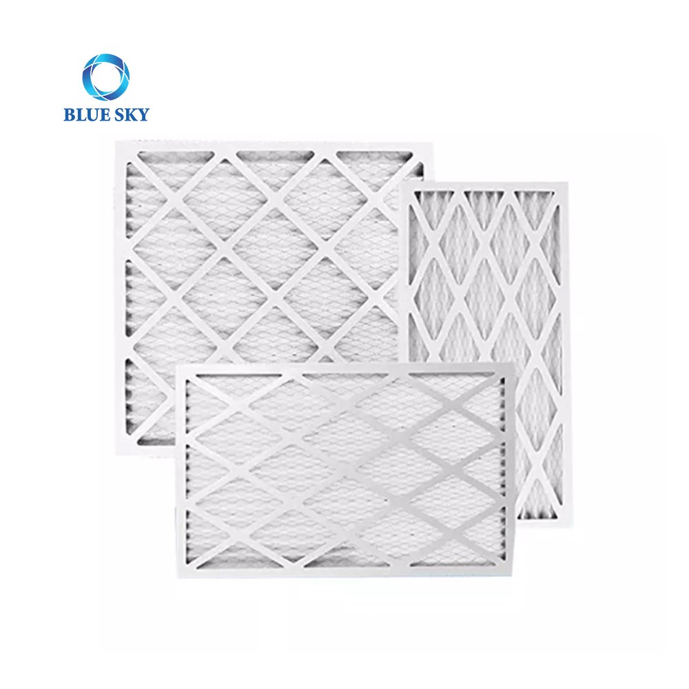 H13 MERV 6 8 11 13 14 15 Pleated Hvac Air Filters Aluminium Frame Air Conditioner HVAC System Air Flow Merv Filter