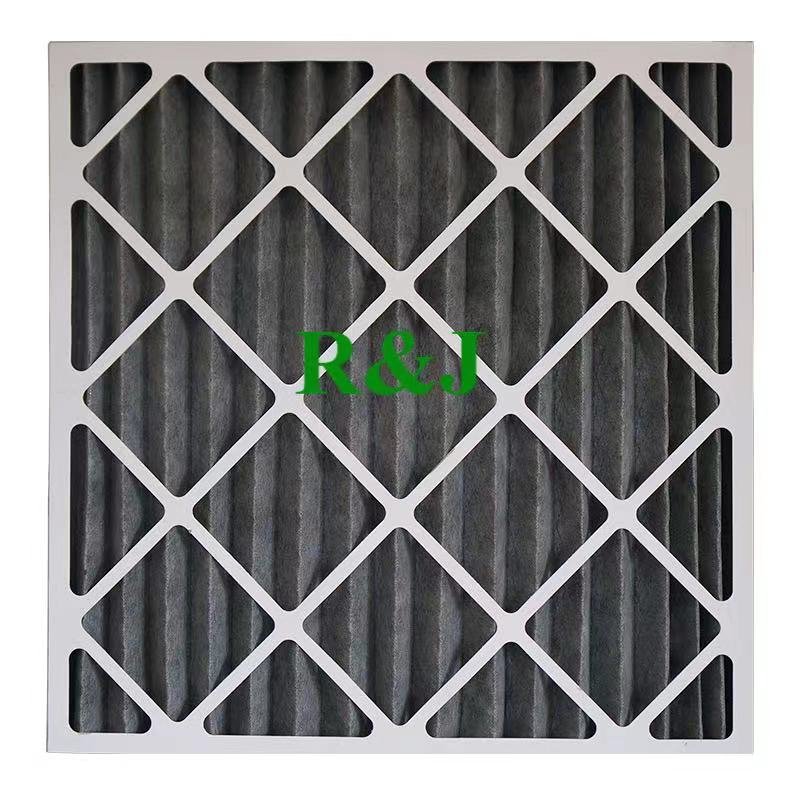 Hot Sale MERV 8 9 11 13 14 Pleated Air Furnace Ac Filter Cardboard Paper Frame Air Filter
