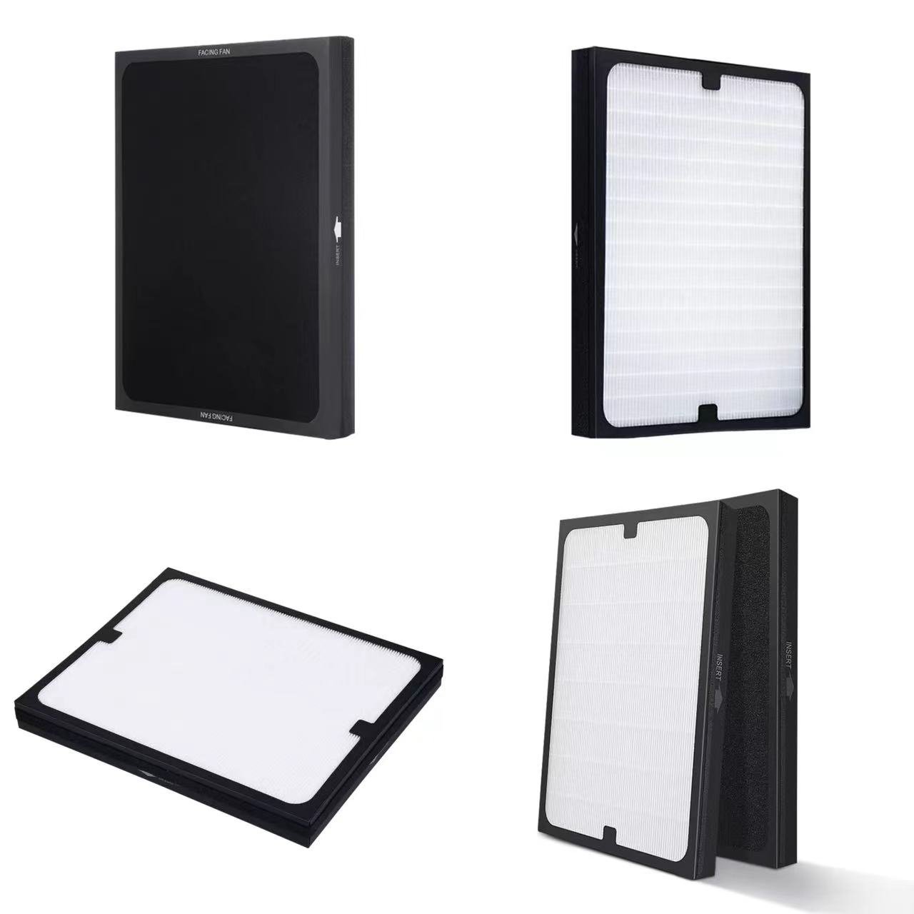 BEST H13 Panel HEPA Filter Air Purifier Activated Carbon Air Filters Compatible with Blueair 200/300 Series 280i/203/270E/303