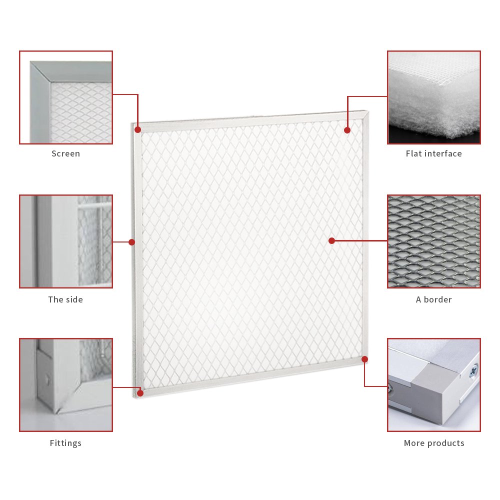 Factory Direct Sale Multifunctional Synthetic Fiber Filter Frame Panel Folding Air Filter