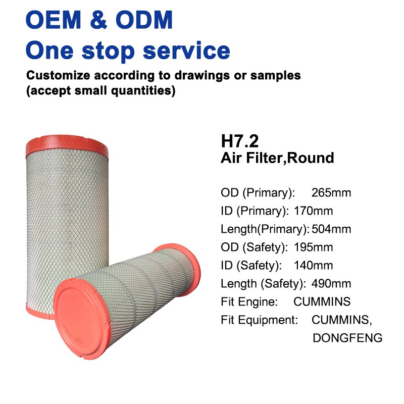 Manufacturer Dongfeng Truck Air Filter Element KW2750 Cartridge Air Filter AA2959 AF26431 AF26432 Fit for F*eetguard Air Filter