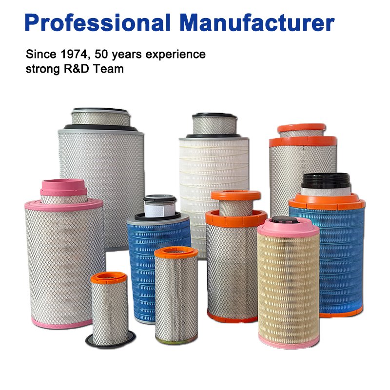 Manufacturer Dongfeng Truck Air Filter Element KW2750 Cartridge Air Filter AA2959 AF26431 AF26432 Fit for F*eetguard Air Filter