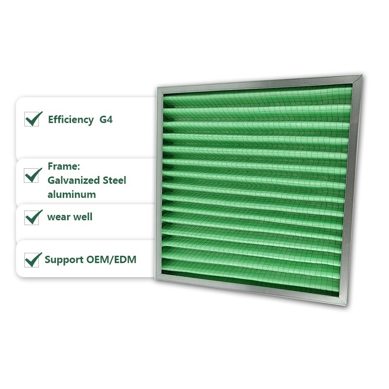 Washable Synthetic Air Filter Hvac Air Filters Pleated MERV 8 Air Filters 6 Pack