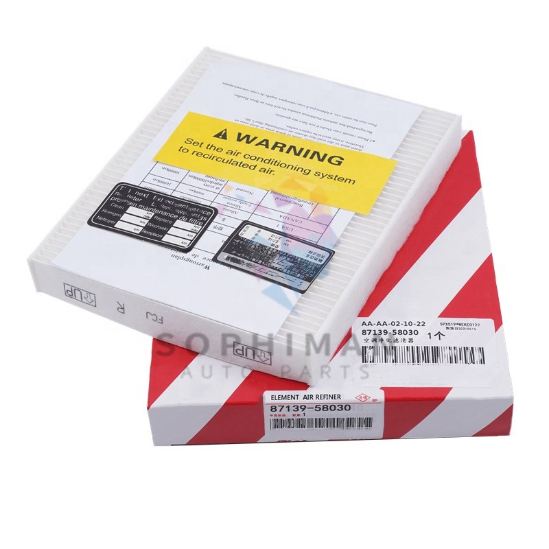 High Quality Cabin Air Filter 87139-58010 87139-58030 87139-YZZ34 for TOYOTA LEXUS 87139-0E040 87139-48050 87139-76020