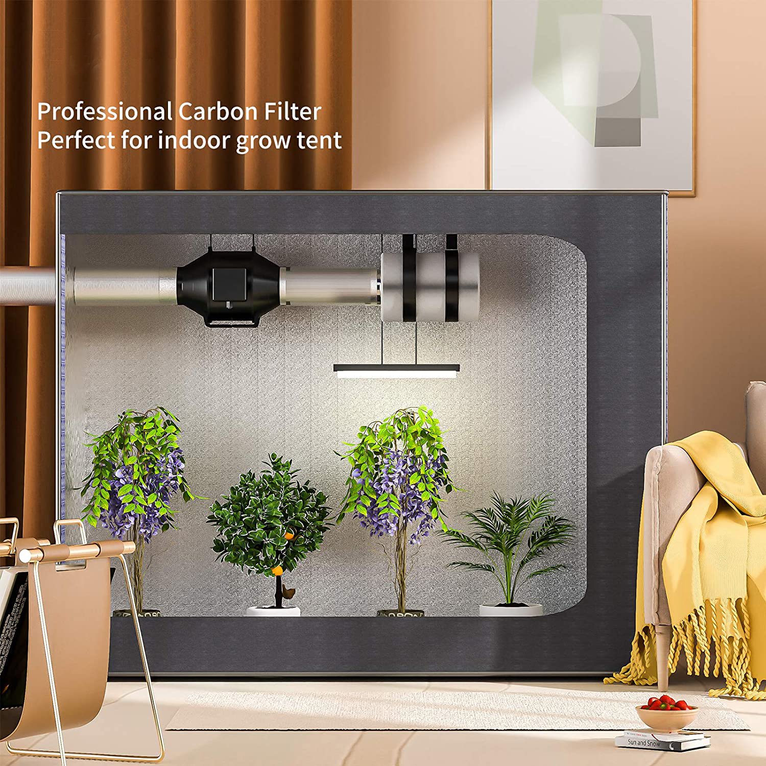 Customized Hydroponic 6 8 10 12 Inch Grow System Activated Carbon air Filter