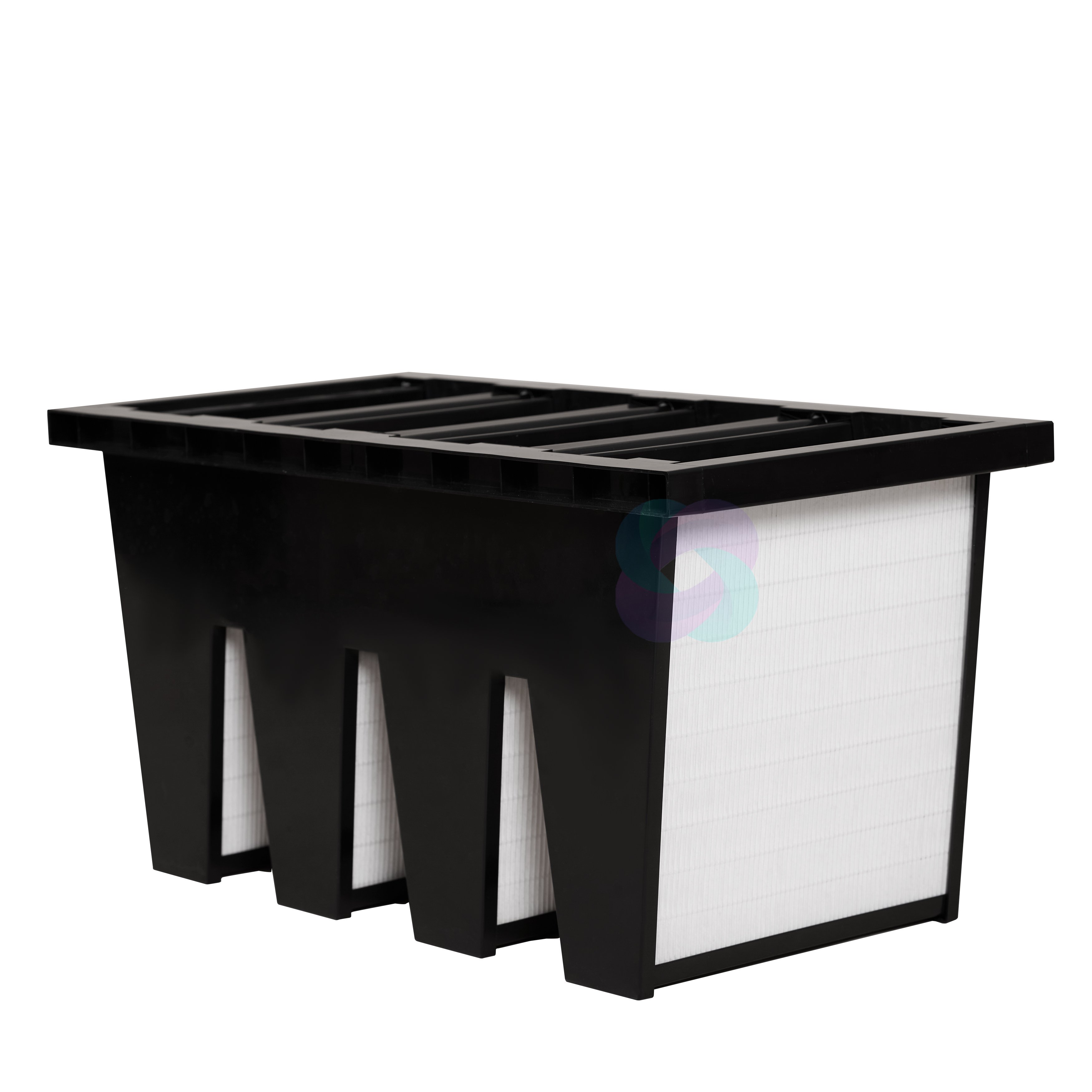 V-Bank 592*287*292 F5~E10 Compact Air Purifying Hepa Filter with Microfiber Medium Grade ABS Plastic Frame