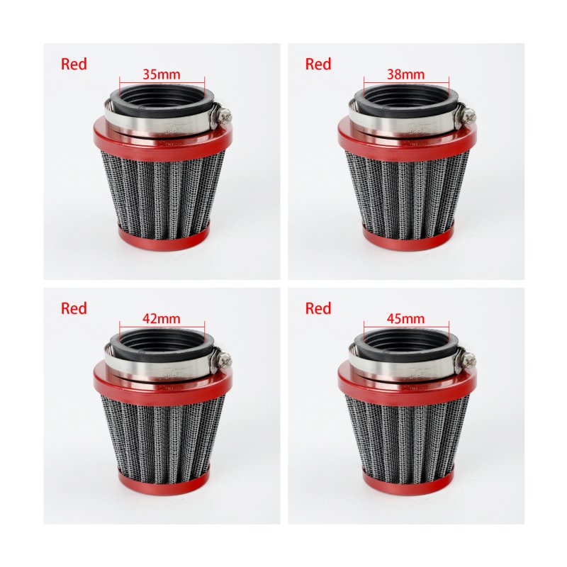 Universal 35mm 38mm 42mm 48mm Motorcycle Air Filter For 50cc 110cc 125cc 140cc Motorcycle ATV Scooter Pit Dirt Bike