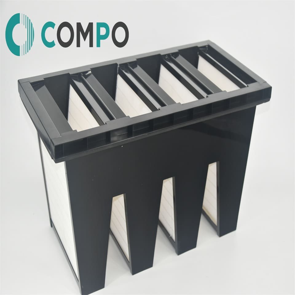 Industrial H13 Air Filter Manufacturer, V Type Filter V Bank Filter