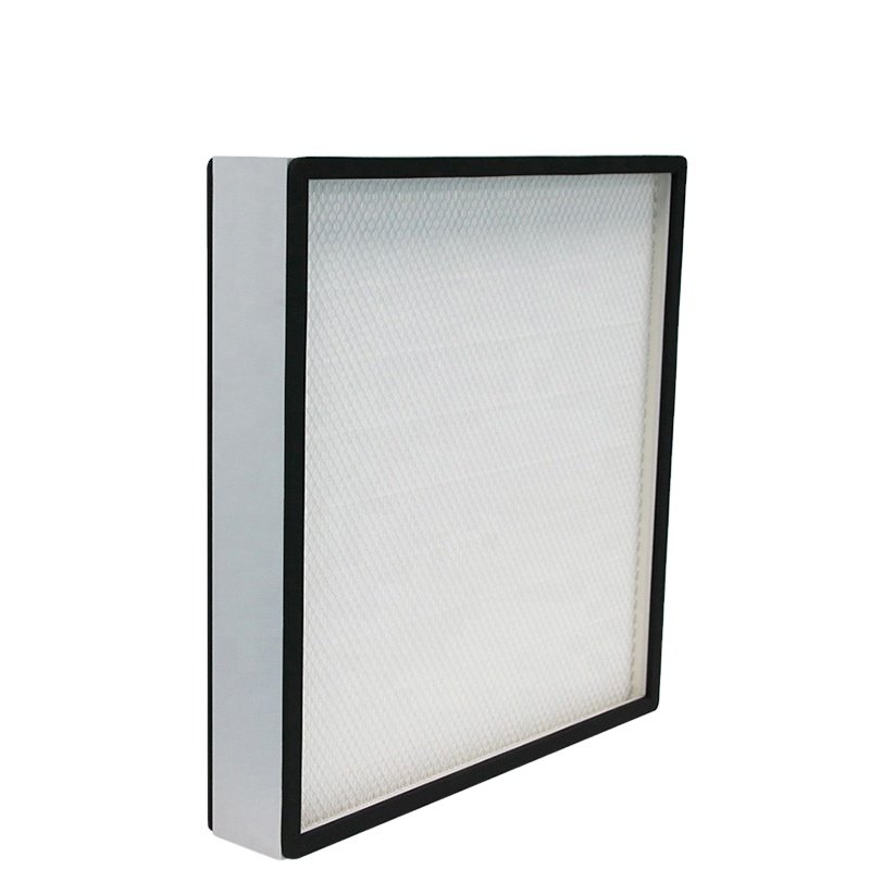 Portable 0.3 Micron H13 14 HEPA Air Filter With 99.99% Efficiency Aluminum or Galvanized Frame for FFU