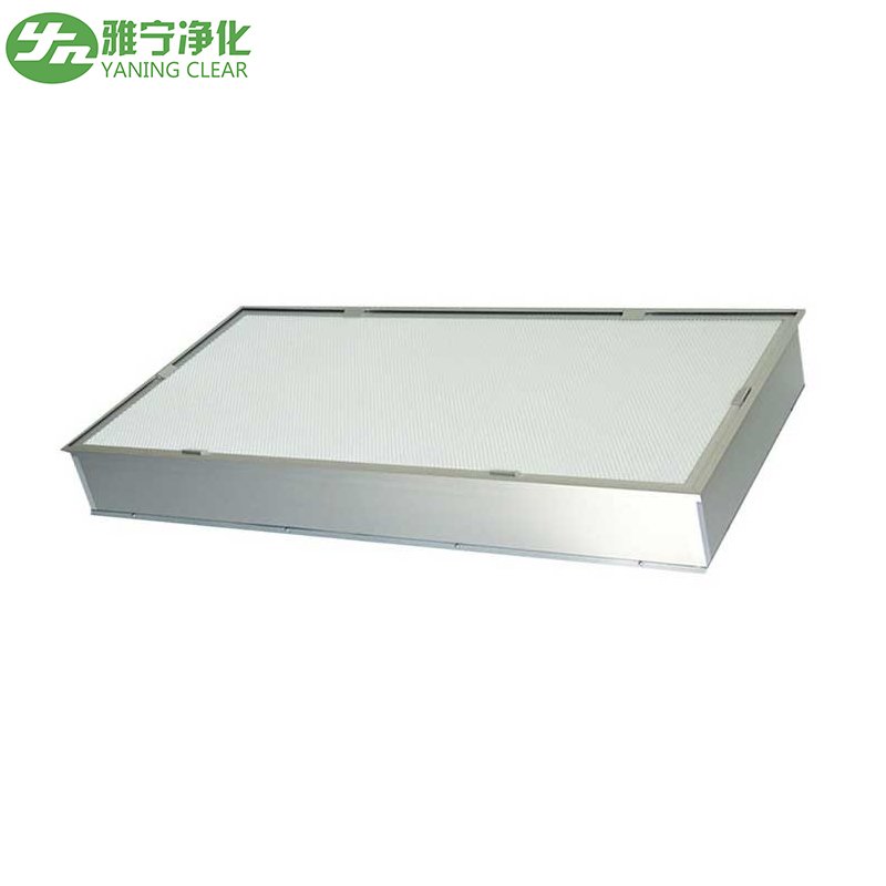 Portable 0.3 Micron H13 14 HEPA Air Filter With 99.99% Efficiency Aluminum or Galvanized Frame for FFU
