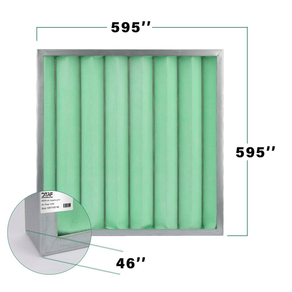 Activated Carbon Aluminum Frame Air Conditioning Primary Medium Effect Plate Air Filter for HVAC