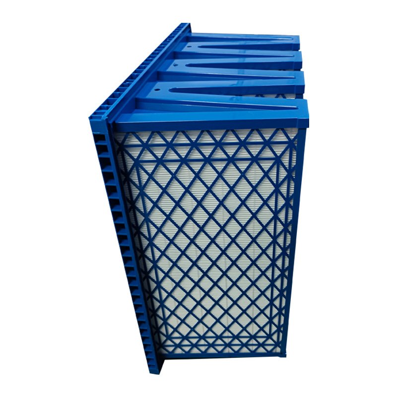 Industrial ABS/Galvanized Frame Glassfiber Media Composed Mini Pleated Gas Turbine Air Filter