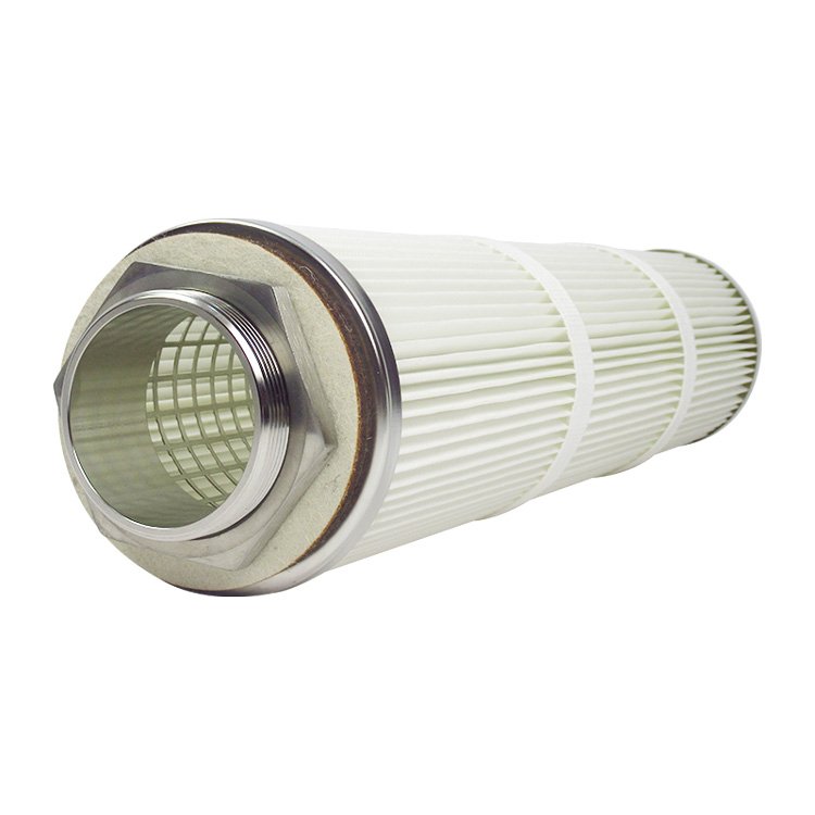 TOPEP Factory Dust Filter Cartridge Waste Gas Treatment Pleated Polyester Cloth and SS304 Air Filter Cartridge